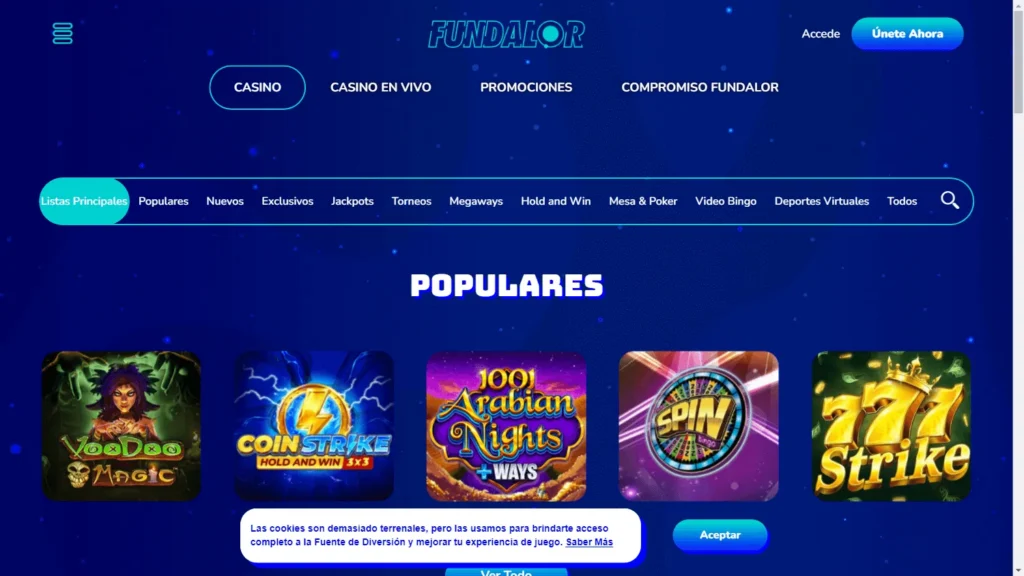 fundalor casino mx homepage desktop web